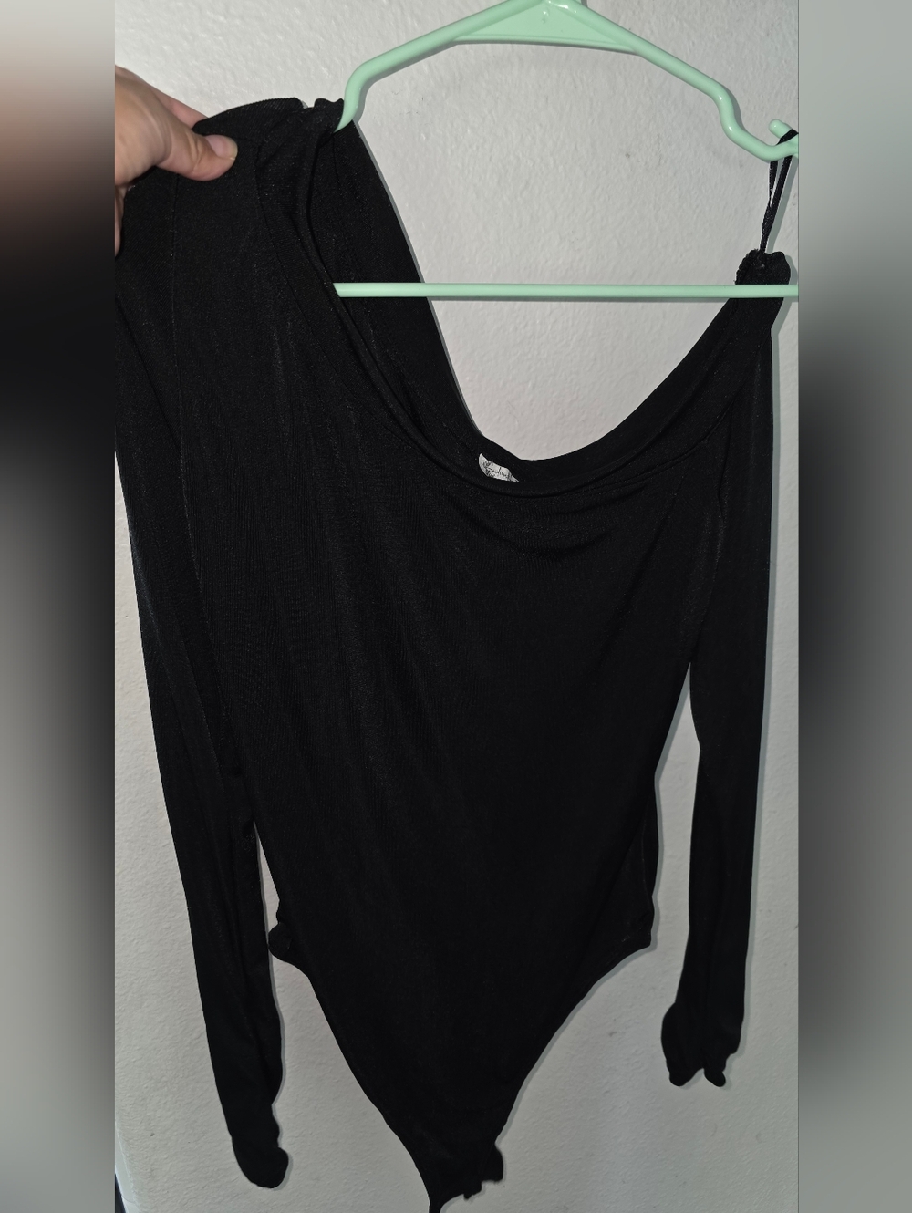 Free People Intimately Women’s Black Long-Sleeve Bodysuit